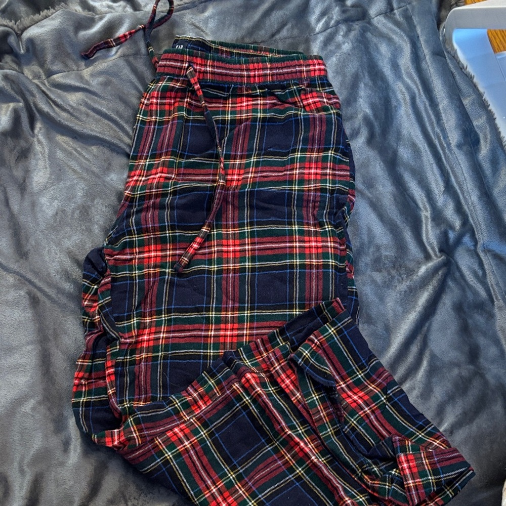 GAP Plaid Pajama Pants - Red and Blue